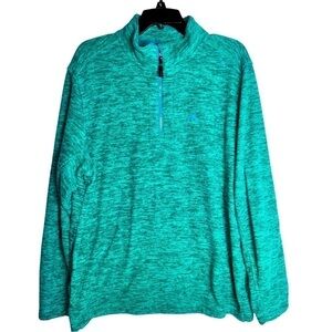 Tommy Bahama Cloud Peak Fleece‎ Sweater Emerald Green Men's Size Large EUC
